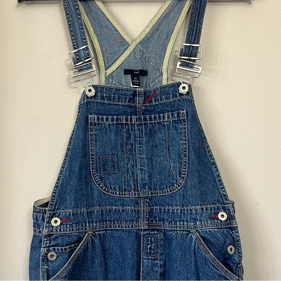 Vintage Gap Overalls Women’s Size XS Baggy Wide Leg Y2K Grunge Denim Bib - Picture 2 of 16
